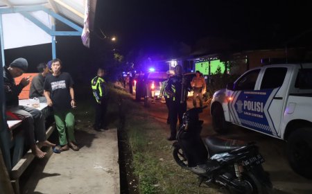 Polres Lamsel Menggelar Patroli Sahur BAGARAKAN Selama Bulan Ramadhan