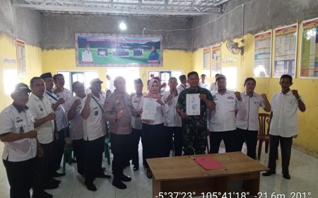 Jajaran Pemerintah Sekecamatan Palas buat Kesepakatan Waktu Khamtibmas untuk Keramaian Hiburan