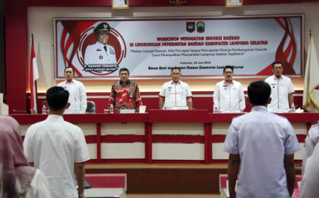 Bupati Lampung Selatan Buka Workshop Penguatan Inovasi Daerah