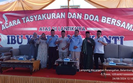Acara Tasyakuran Dan Doa Bersama Atas Di Lantiknya Yuti Rama Yanti Sebagai DPRD Lamsel 2024-2029
