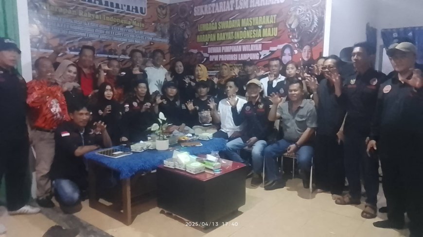 Satu komando LSM Harimau Provinsi Lampung Gelar Halal Bialal