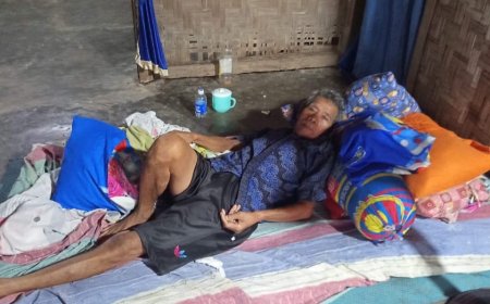Sepasang Nenek-Kakek di Lamsel yang Mengalami Kebutaan dan Stroke Butuh Bantuan Pemkab ‎