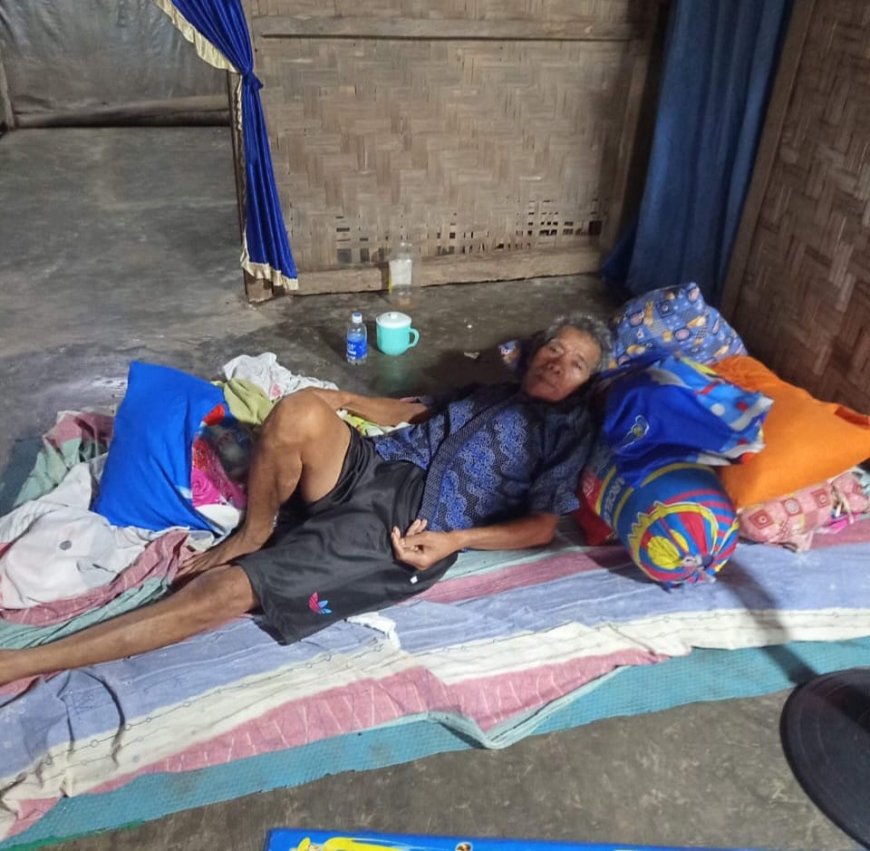 Sepasang Nenek-Kakek di Lamsel yang Mengalami Kebutaan dan Stroke Butuh Bantuan Pemkab ‎