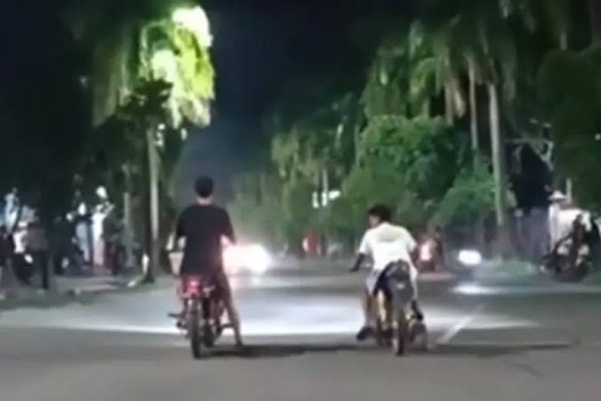Lapor Pak Egi...Diduga Aksi Balap Liar di Komplek Perkantoran Pemda Malam Hari