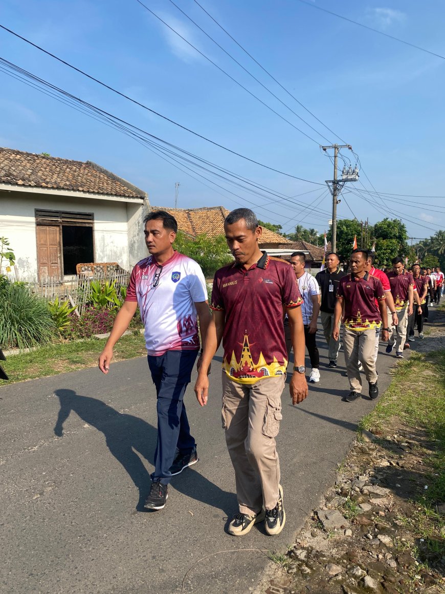 Semarak HUT RI ke-80, Lapas Kalianda Gelar Fun Walk & Pembagian Bansos