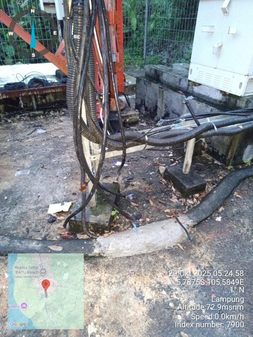 Polisi Panjat Tower, Warga dan Polisi Berhasil Amankan Pelaku Pencurian di Rajabasa ‎