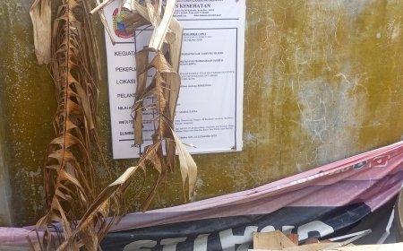 ‎Papan Proyek Dinkes Lamsel "Nyumput" Terancam Denda 1 Miliar