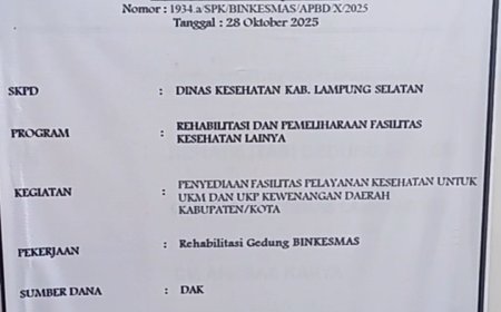 Plt Kadis Kesehatan Lamsel Diam Seribu Bahasa Terkait Informasi Proyek di Kantor Dinas