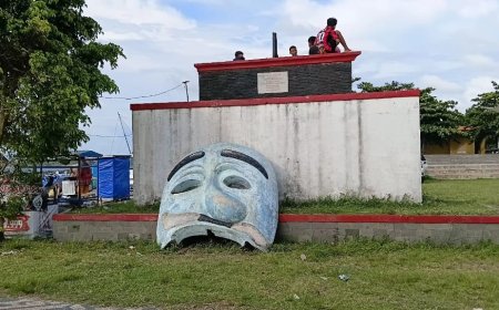 Tugu Topeng Bakal Diratakan, Tuping Simbol Pengorbanan dan Keberanian Leluhur.