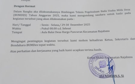 ‎Dikemas Dengan Bimtek BUMDes Beratkan Para Pengurus BUMDes