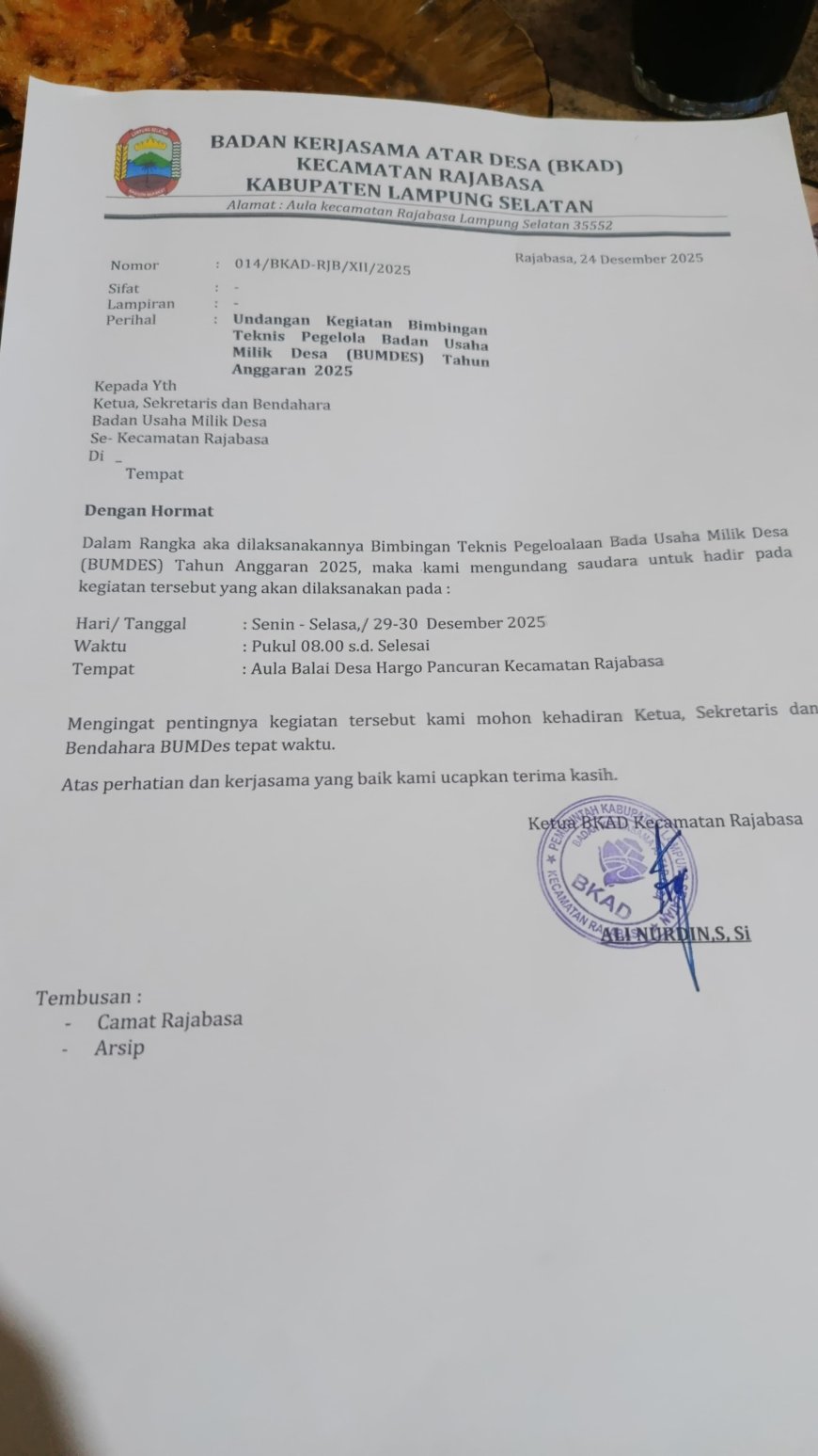 ‎Dikemas Dengan Bimtek BUMDes Beratkan Para Pengurus BUMDes