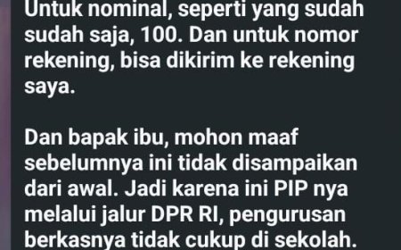 Dugaan Pungli PIP Atas Namakan DPR-RI ‎Ubah Jadi Pembayaran Pesantren Dan SPP ‎