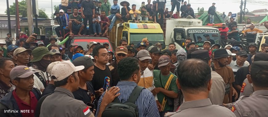 Polres Lampung Selatan Digeruduk Ratusan Warga Kemukus Dan Sri Pendowo, Pulangkan 5 Warga Terlapor